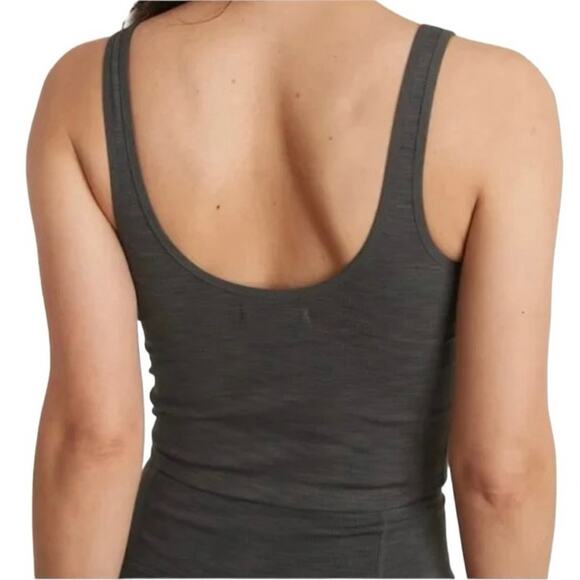 MARINE LAYER Women's Studio Longline Tank Asphalt-Size XL - Picture 2 of 6